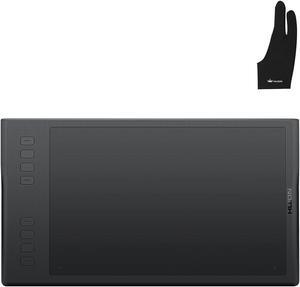 Huion Inspiroy Q11K Wireless Graphic Drawing Tablet- Digital Pen PF150, Replacement Pen Nibs PN03 8PCS with Pen Holder, Black Artist Glove Included