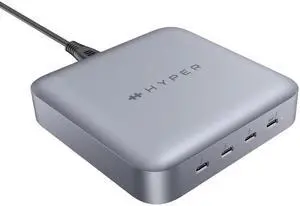 HyperDrive Thunderbolt 4 Hub with Integrated GaN Power Source - Three Thunderbolt 4 Downstream Ports and One Upstream Port with 96W Passthrough Charging