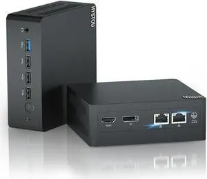 HYSTOU Mini Computers Win Desktop: Alder Lake N100-16GB LPDDR5 Ram 512GB NVMe SSD Mini PC Win 11 Pro for Office Home Server