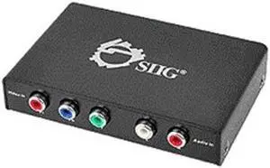 SIIG Video Converter - Component Video - HDMI - Black