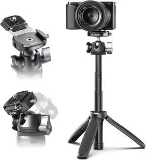 ULANZI LED Video Light Waterproof IP68 Camera Lighting Kit + ULANZI Camera Tripod, MT-46 Aluminum Alloy Phone Tripod for Camera with F38 Quick Release Plate