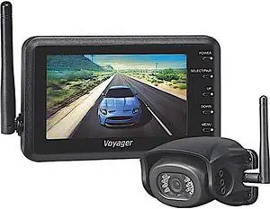 Voyager WVHS43 Digital Wireless Prewire Camera System; Includes 1 WVOM43 Monitor 4.3" and 1 WVH100 wired Camera; Supports up to 4 Additional Wireless Cameras WVCMS130AP