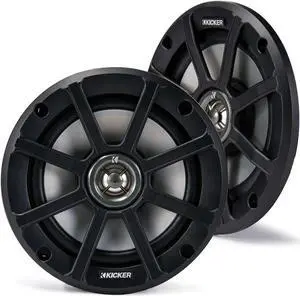 Kicker 51PSC654 PSC65 6.5-Inch PowerSports Weather-Proof Coaxial Speakers, 4-Ohm