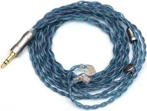 Linsoul Tripowin Altea Upgraded 6N OCC Litz 4 Cores HiFi Earphone Cable, 26 AWG High-Purity Monocrystalline Copper Wires for in Ear Earphone(3.5mm, Recessed 2pin)