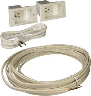 PowerBridge Solutions ONE-PRO-24 Single in-Wall Cable Management for Wall-Mounted TVs, 24' NM-B Cable