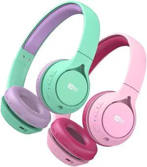 MEE audio KidJamz KJ45BT Children's Safe Listening Bluetooth Wireless Headphones (2Pack, MT&PK)
