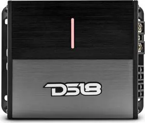 DS18 ION1000.4D 4-Channel Amplifier Full Range 4 x 150W Rms @ 4-ohm Class D, Compact Design, Digital 4 Channel Car Audio Amplifier Miniature Size, Multichannel Amplifier, Small Design, Black/Silver