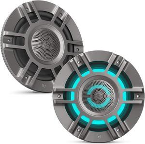 Infinity KAPPA8135MAM - Kappa Marine KAPPA8135M Titanium 8" Premium 3-Way RGB LED Convertible Speakers