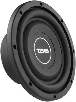DS18 SRW8.4 8" Shallow Car Subwoofer - 300 Watts, Single Voice Coil, 4-Ohm (1 Speaker)