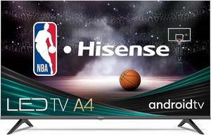 Hisense A4 Series 32-Inch Class HD Smart Android TV with DTS Virtual X, Game & Sports Modes, Chromecast Built-in, Alexa Compatibility (32A4H, 2022 New Model) ,Black