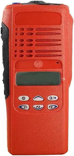 VBLL Limited-keypad Repair Housing Case Cover with LCD Display and Original Speaker for Motorola HT1250 Radio (Red)