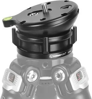 SUNWAYFOTO LB-68 Leveling Base Tripod Head 22 lbs (10kg) Load Capacity