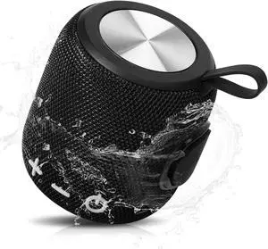 UrbanX Bluetooth Speaker: Powerful Stereo Sound, IPX7 Waterproof, True Wireless Stereo Pairing, Portable Design, Latest Bluetooth V5.2 - Perfect for Beach, Outdoor, Home, Parties- Black