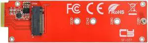 Xiwai NVMe NGFF M-Key 4X Host Adapter to Ruler 1U GEN-Z EDSFF Short SSD E1.S Carrier Adapter