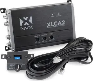 NVX XLCA2 X-Series 2-Channel Line Out Converter Digital Bass Enhancer with xBOOST and Remote Level Control