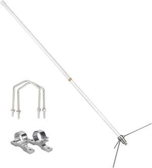 Retevis 144/430MHz Amateur Dual-Band Base Antenna,2m/70cm 7.2 dBi High Gain Base Antenna, SL16 Connector Repeater Antenna for Retevis RA25 RT95 RT97 RT97P Ham Radio Mobile Transceivers (1 Pack)