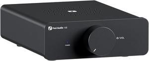 Fosi Audio V3 Stereo Amplifier Home Audio 300 Watts x2 Power TPA3255 Class D Mini Amp 2 Channel Audio Component for Passive Bookshelf Tower Speakers Desktop Home Theater with 32V Power Supply