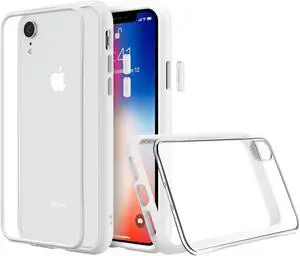 RhinoShield Modular Case Compatible with [iPhone XR] | Mod NX - Customizable Shock Absorbent Heavy Duty Protective Cover 3.5M / 11ft Drop Protection - White