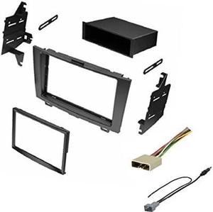 Single or Double DIN Car Stereo Radio Install Kit, Wire Harness, and Antenna Adapter Made for 2007 2008 2009 2010 2011 Honda CRV CR-V- No Factory NAV Vehicles