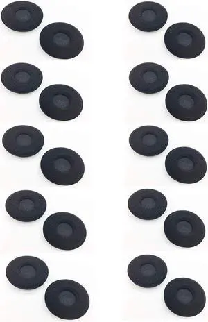 Premium EncorePro Headset Foam Covers | Replacement Ultra Soft Foam Cushion for Plantronics EncorePro HW510 HW510V HW510D HW520 HW520V HW520D HW515 HW525 202997-02 Headset (10 Pack)