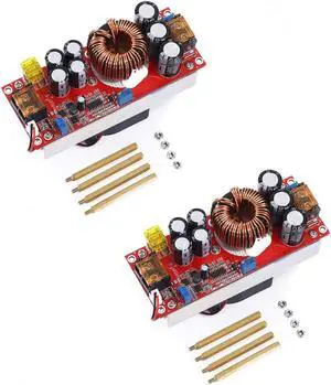 1500W 30A DC-DC Boost Converter DIY Step-up Boost Constant Stream Power Supply Module Board in 10-60V Out 12-90V Electric Unit Module (2X)