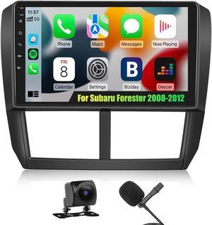 CAMECHO Android 13 Car Stereo for Subaru Forester Impreza WRX 2008-2012, Wireless Carplay Android Auto, 9" Touchscreen Car Radio with Bluetooth, GPS, Hi-Fi, EQ, WiFi, FM/RDS, Backup Camera + MIC