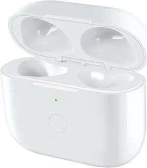 Wireless Charging Case Replacement Compatible with AirPod 3rd Generation, Air Pod 3 Charger Case with Bluetooth Pairing Sync Button Without Earbuds, White
