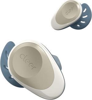 Cleer Goal Sport True Wireless Earbuds with 20 Hour Battery, for Workout and Exercise, Water and Sweat Resistant, Touch Controls, and High Audio Quality and Bass, Stone