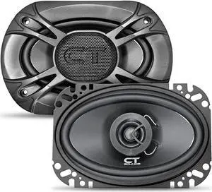 CT Sounds BIO-4X6-COX 4x6 Inch Coaxial Car Speakers, 160 Watts Max, Pair