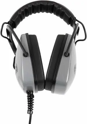 DetectorPro Gray Ghost Amphibian II Waterproof Headphones for XP Deus II, Black