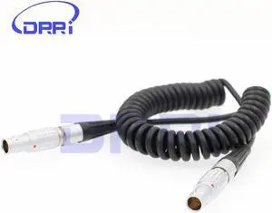 DRRI 5 pin Male 0B Coiled TIMECODE Cable for Sound Devices ZAXCOM DENECKE XL-LL