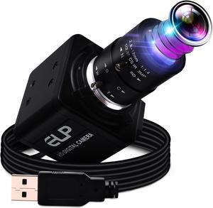 IEights 260fps Variable Focus Camera 2.8-12mm 4X Optical Zoom Webcam, 1080P Varifocal Web Cam Manual Zoom Lens Webcamera,Raspberry Pi Windows Mac Vari-Focus USB Web Camera,Close-up Monitoring Cameras