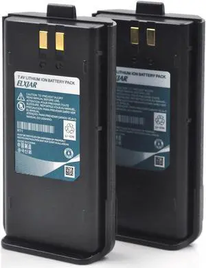 hflexgrad (2-Pack) 7.4V 3000mAh Li-ion Battery Replacement for Retevis RT1 TYT Tytera TC-3000A Two Way Radios