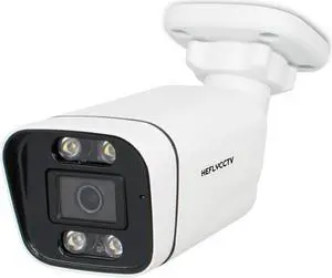 HEFLYCCTV 4MP POE IP Camera,Bullet Security Surveillance Wired CCTV Cameras with Human Detection One-Way Audio,Smart Color Night Vision,SD Card Slot,2.8mm Wide Angle,IP67 Waterproof Outdoor Indoor
