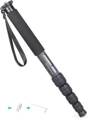 Carbon Fiber Camera Monopod INNOREL RM325C Professional Portable Compact Lightweight Travel 5-Section Monopod for Canon Nikon Sony DSLR Camera Video Camcorder DV Photography Bracket Load 26lbs/12kg