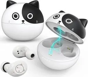 Instiwitt Cute Koala Children's Bluetooth Earbuds, 95dB Volume Limit, Built-in Microphone, 40 Hours of Playback time, Safe Material, Lightweight, Touch Control, Suitable for School Children's Earbuds