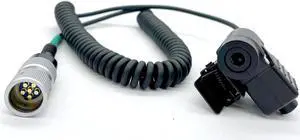 JUYODE U94 PTT Adapter with U-329/U MIL-C-55116 6-Pin Walkie Talkie Connector for AN/PRC-148 & AN/PRC-152 Two Way Radio Push to Talk System Connect TP-120 U-174 U-93 Military Headset NATO-US Wiring