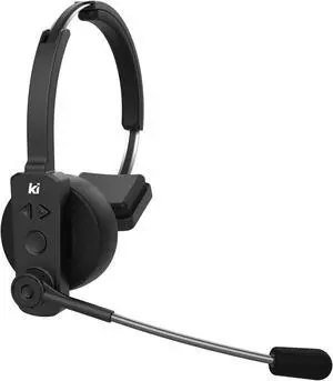 Kinnect Edge Bluetooth Wireless Headset with Microphone - Ideal for Remote Work, Long Battery Life, Noise-Canceling, Comfortable Fit, Compatible with iOS & Android