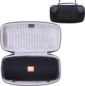 LTGEM Hard Travel Carrying Case for JBL Xtreme 3 / JBL Xtreme 2 Portable Waterproof Wireless Bluetooth Speaker, Pouch for Accessories and Adjustable Shoulder Strap