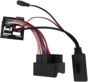 Leapiture Adapter Audio Cable 12 Pin AUX Wire Harness Handsfree Mic Replacement for E60 E63 E64 E66 E81 E82 E70 E90 Leapiture Adapter Audio Cable 12 Pin AUX Wire Harness Handsfree Mic Replacement for E60 E63 E64 E66 E81 E82 E70 E90