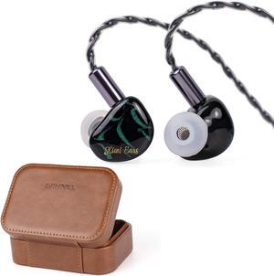 Linsoul Kiwi Ears Cadenza in Ear Monitors (Green) +TIN HiFi Portable PU Leather Storage Case