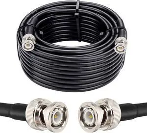 MOOKEERF BNC Male to BNC Male Coaxial Cable 50 ohm RG8X Coax Cable Ultra Low Loss BNC Jumper Cable for Antenna, RF Radio, Modem, Oscilloscope, Spectrum, Analyzer, Signal Generator (35FT)