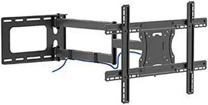 Mount Plus MP-L28-600 Long Arm Full Motion TV Wall Bracket with 29 inch Extension Articulating Arm | Fits Screen Sizes 32 to 70 Inch (29" Extension Dual Stud 32" to 70")