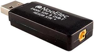 NooElec NESDR XTR+ Tiny Extended-Range TCXO-Based RTL-SDR & DVB-T USB Stick (RTL2832U + E4000) w/Antenna and Remote Control