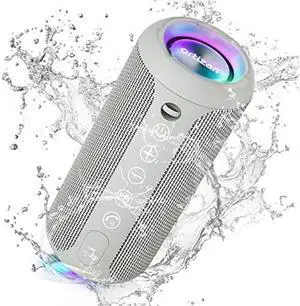 Ortizan Portable Bluetooth Speaker, IPX7 Waterproof Wireless Speaker with 24W Loud Stereo Sound, Outdoor Speakers with Bluetooth 5.0, 30H Playtime,66ft Bluetooth Range,TWS Pairing for Home