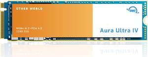 OWC 4TB Aura Ultra IV PCIe 4.0 NVMe M.2 2280 SSD Internal Solid State Drive, Up to 7414MB/s Read and 6800MB/S Write Speeds, for PC Laptops, Desktops, Servers PS5 and Gamers (OWCS3DIG3P4T40)