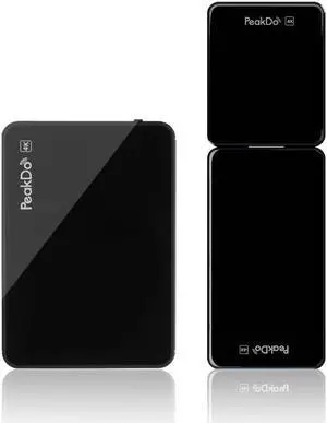 PeakDo Wireless HDMI Transmitter and Receiver 4K, Wireless HDMI Extender Kit, HDMI Wireless for Straming UHD Video/Audio from Laptop/PC/Game Console/Phone to Monitor/Projector/TV(No Latency, 100ft)