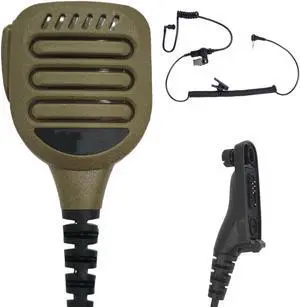 Pdflie IP65 Waterproof Shoulder Mic for Motorola APX 900 1000 4000 6000 7000 8000 XPR 6350 6550 7350 7350e 7550 7550e 7580e, Walkie Talkie Accessories Remote Handheld Radio Speaker Lapel Microphone