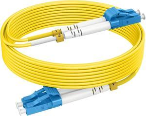600ft(183m) OS2 LC to LC Single Mode Fiber Patch Cables, Options 7inch~800ft, OS2 Fiber LC to LC Optic Cable 10G SMF LSZH Duplex 9/125mm OD 2.0mm RamboCables