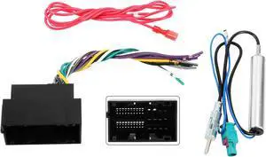 RDBS Car Stereo Wire Harness and Antenna Adapter Combo kit to Connect an Aftermarket Radio Fit for 2013-up Dodge Jeep Ram Vehicles - No Factory Premium Amp